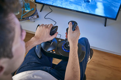 Thrustmaster T-Flight Hotas X - Flight Throttle and Joystick with 12 Programmable Buttons, Detachable Throttle, Adjustable Resistance for Flight Simulator - Compatible with PC