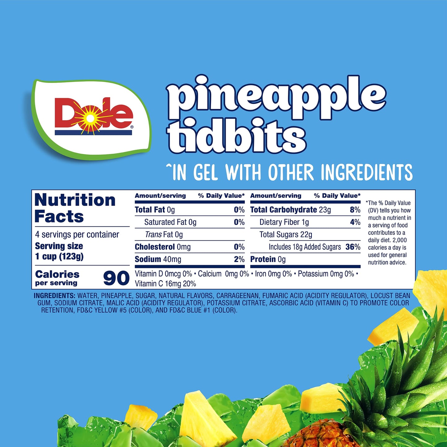 Dole Fruit Bowls Mixed Fruit in Cherry Flavored Gel Snacks, 4.3oz 24 Total Cups, Gluten & Dairy Free, Bulk Lunch Snacks for Kids & Adults