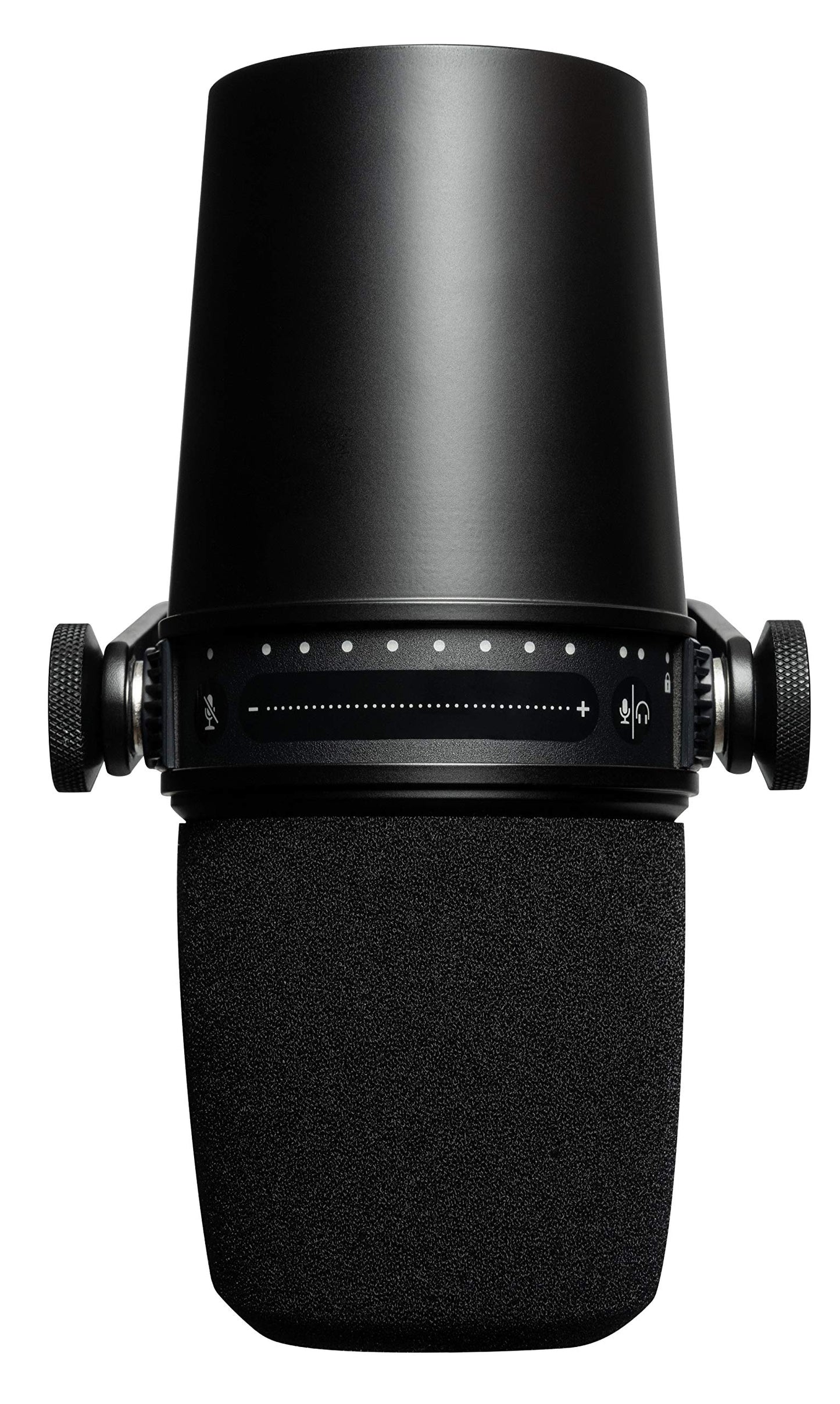 Shure MV7 USB Podcast Microphone for Podcasting, Recording, Live Streaming & Gaming, Built-in Headphone Output, All Metal USB/XLR Dynamic Mic, Voice-Isolating Technology, TeamSpeak Certified - Black