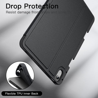 JETech Case for iPad Air 11-Inch M4/M3/M2 (2026/2025/2024), iPad Air 5/4 (2022/2020 5th/4th 10.9-Inch) with Pencil Holder, Slim Folio Stand Protective Tablet Cover, Multi-Angle Viewing (Black)