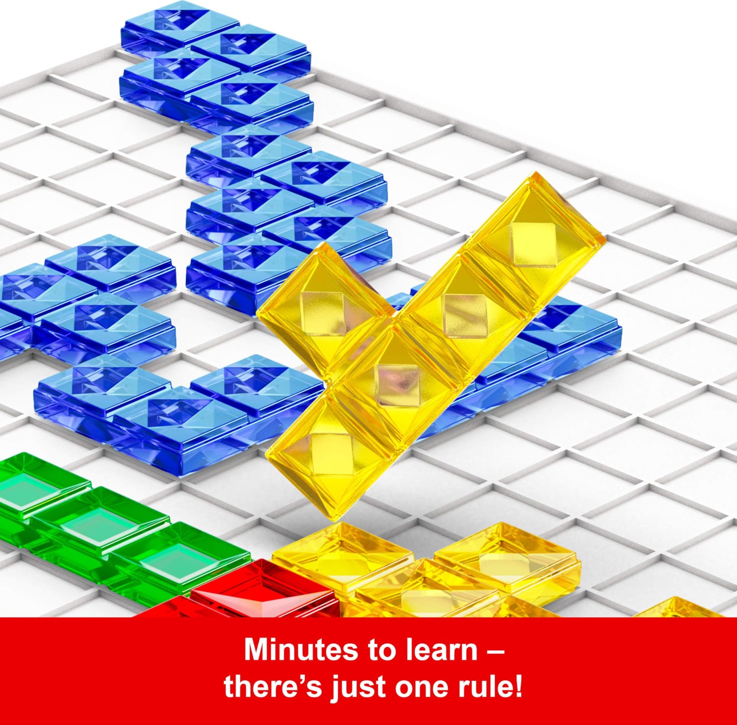 Mattel Games Blokus XL Board Games for Family Night, Brain Games for 2 to 4 Players, Oversized Board and Pieces (Amazon Exclusive)
