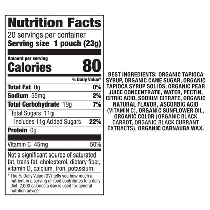 Annie's Organic Bunny Fruit Snacks, Variety Pack, Gluten Free Snack, 22 ct, 15.4 oz