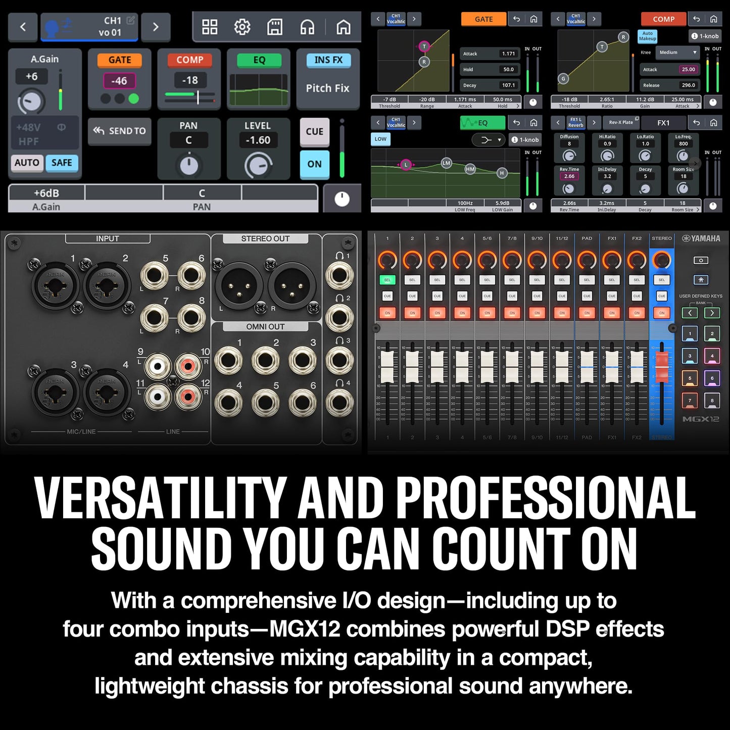 YAMAHA MG10XU 10-Input Stereo Mixer with Effects