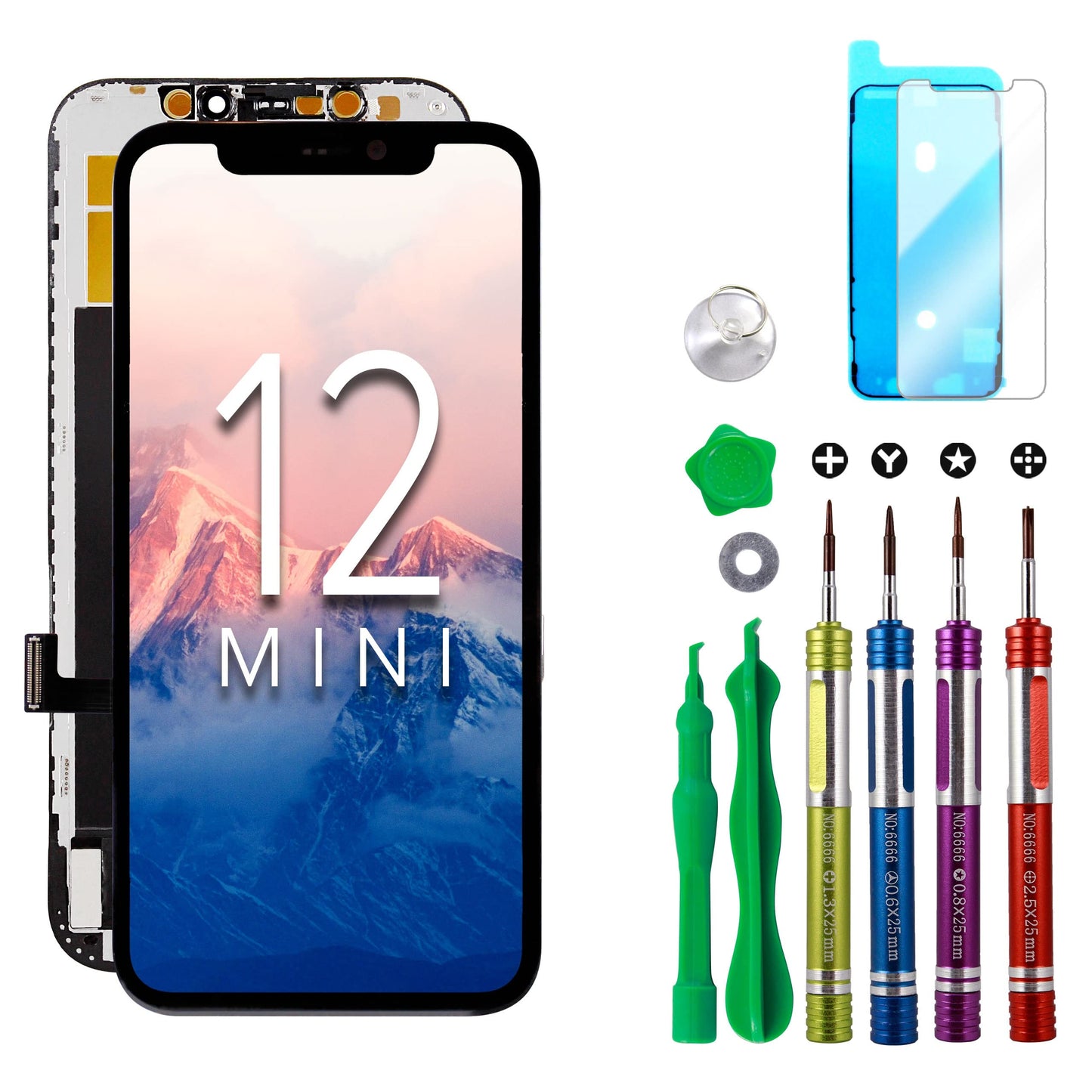 Compatible with iPhone XR Premium LCD Screen Replacement 6.1 inch (Model A1984, A2105, A2106, A2108) High Resolution Display digitizer Assembly Touch Screen