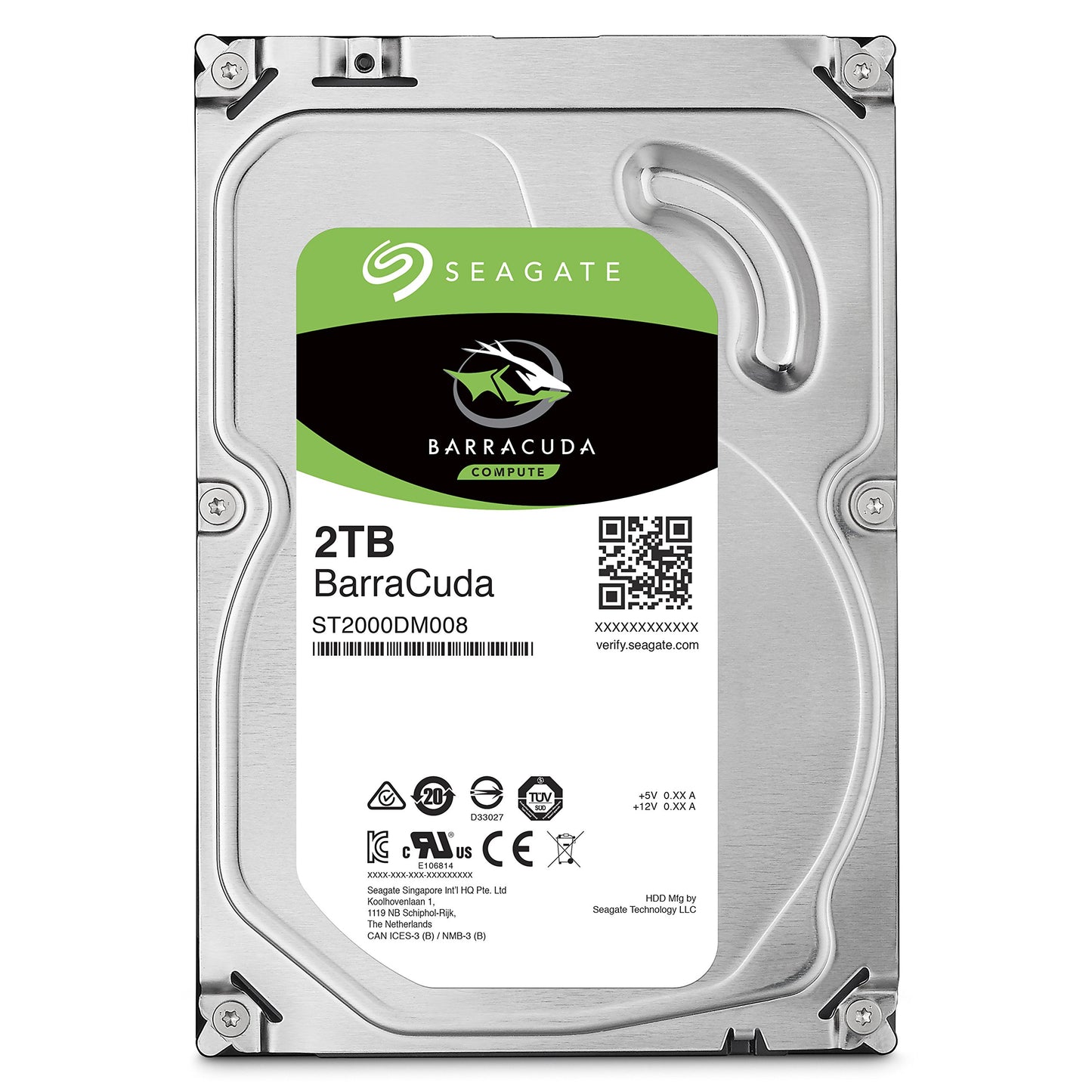 Seagate BarraCuda 8 TB Internal Hard Drive HDD – 3.5 Inch SATA 6 Gb/s, 5,400 RPM, 256 MB Cache for Computer Desktop PC (ST8000DMZ04/004)