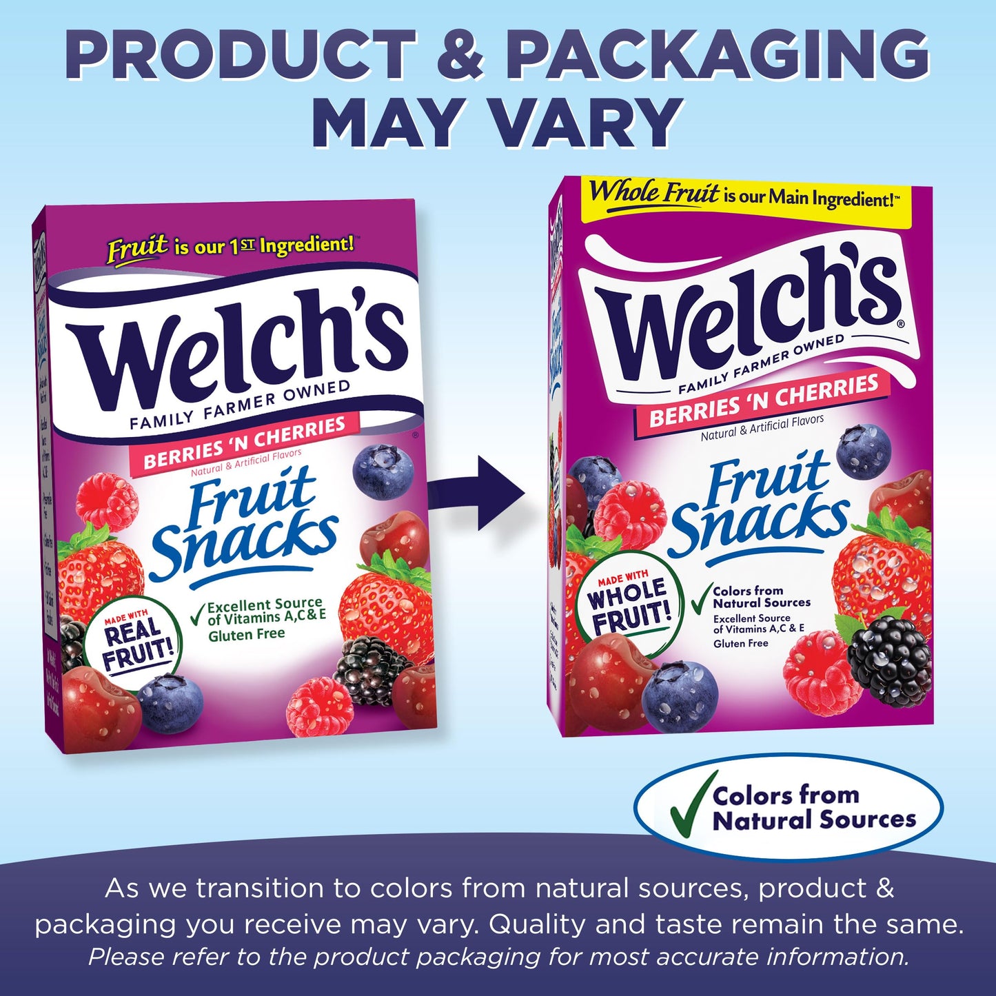 Welch's Fruit Snacks, Mixed Fruit, Bulk Pack, Individual Single Serve Bags, 0.8 oz (Pack of 40)