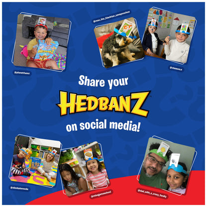 Hedbanz, Quick Question Picture Guessing Family Game for Game Night Headbands Board Game, for Adults and Kids Ages 7 and Up (Edition May Vary)