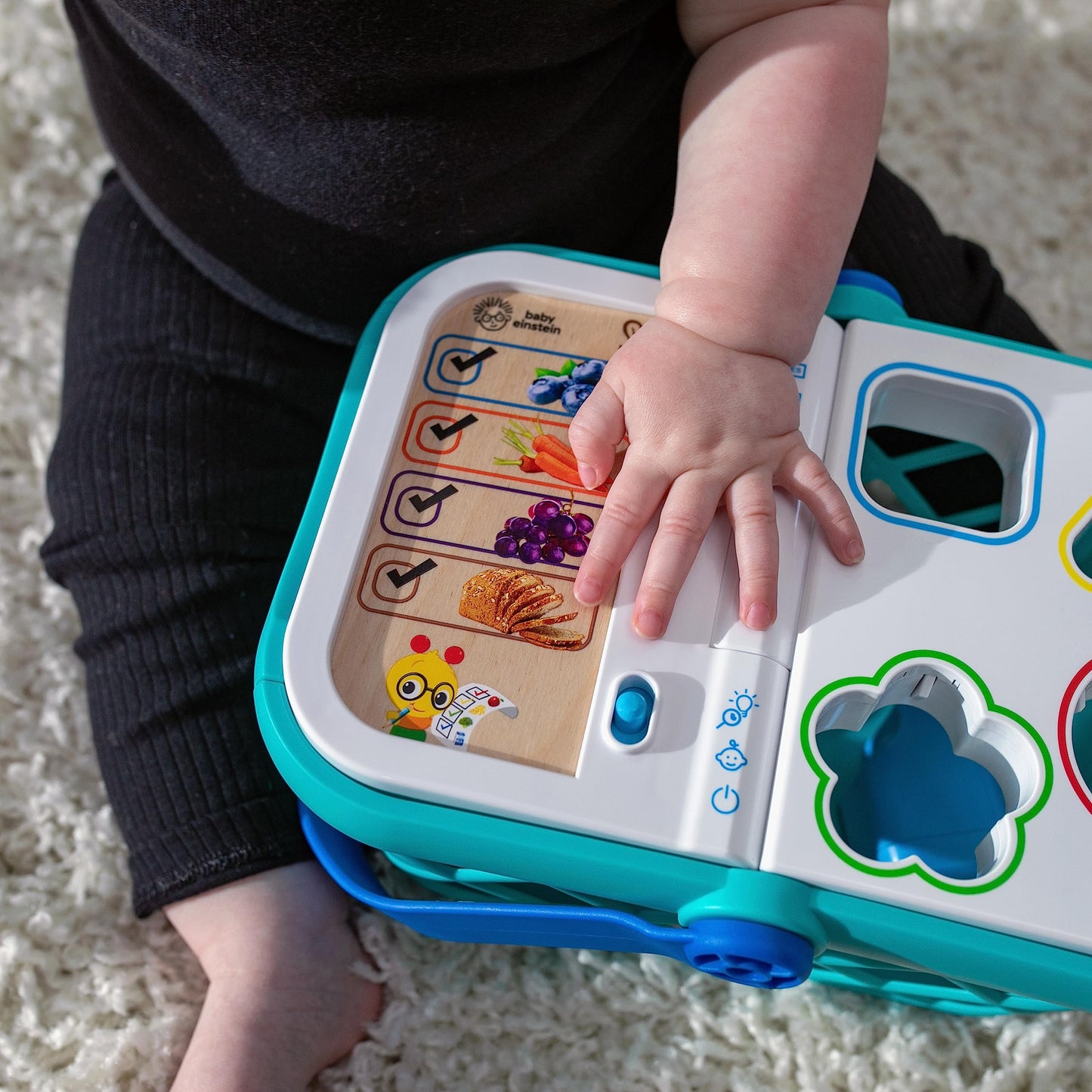 Baby Einstein + Hape Magic Touch Toy Cash Register Pretend to Check Out Toy, Real Sounds and Music, Ages 1, 2, 3, 4+