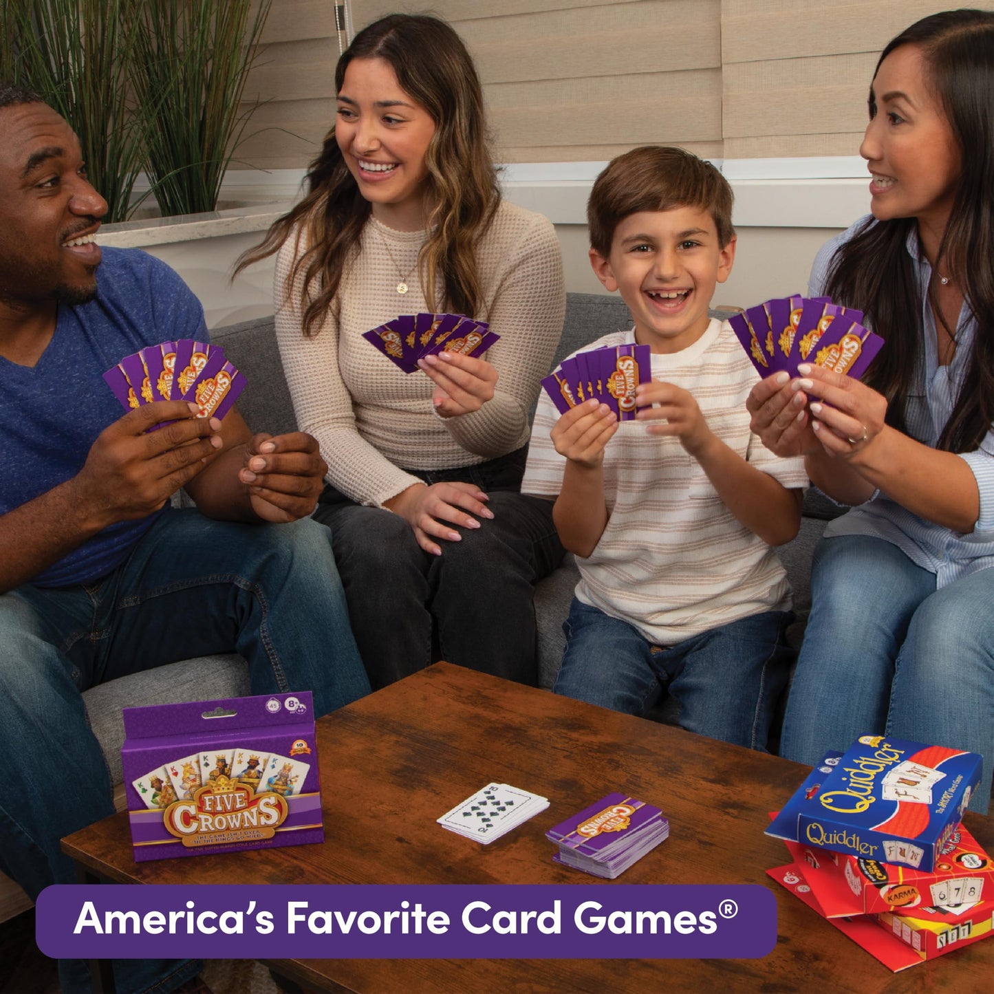 Five Crowns – Card Game for Kids and Adults, Travel and Family Game Night Favorite, The Game isn’t Over Until the Kings Go Wild, 5 Suited Rummy Style Card Game, 1-7 Players, Ages 8+