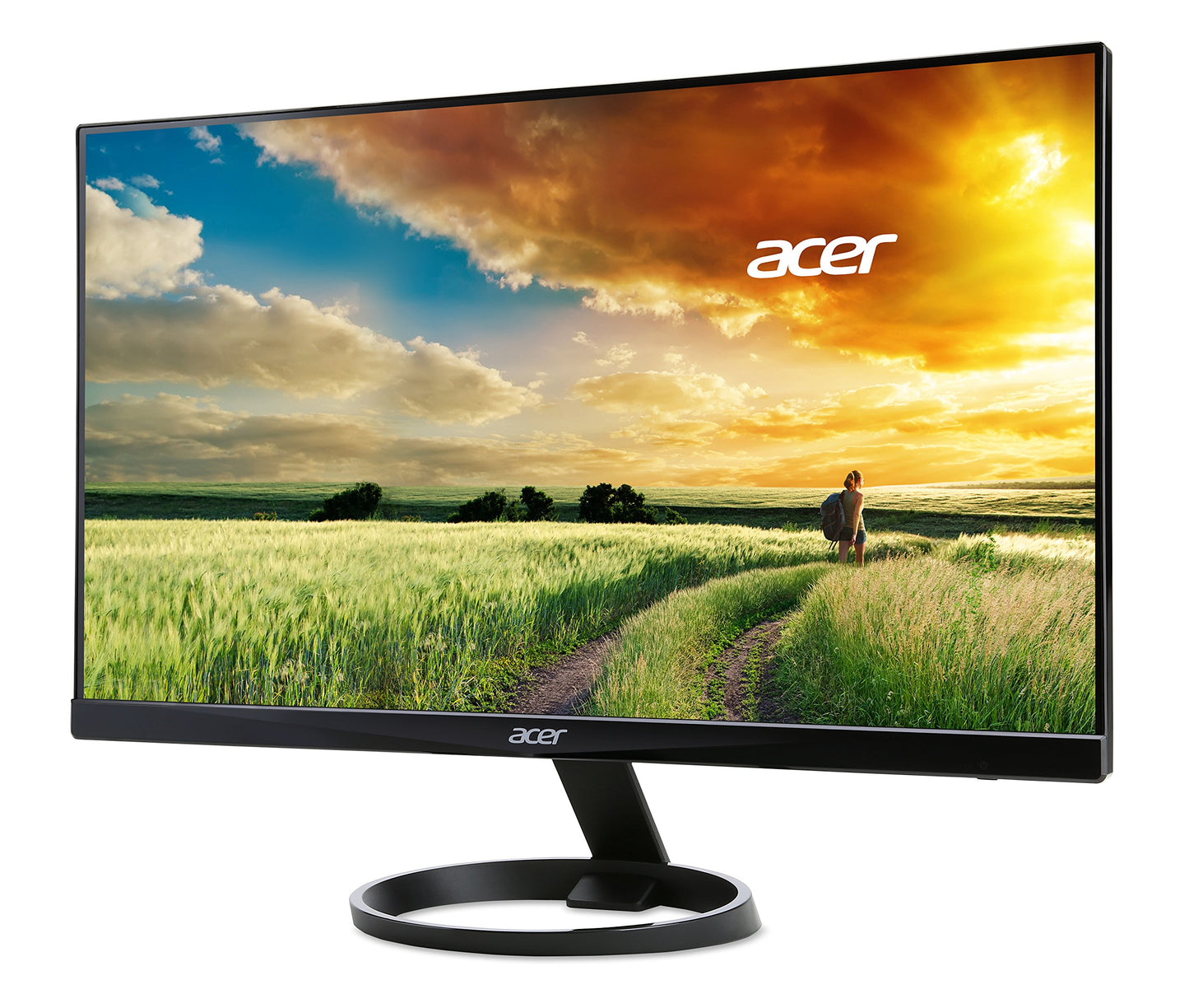 acer 23.8” Full HD 1920 x 1080 IPS Zero Frame Home Office Computer Monitor - 178° Wide View Angle - 16.7M - NTSC 72% Color Gamut - Low Blue Light - Tilt Compatible - VGA HDMI DVI R240HY bidx
