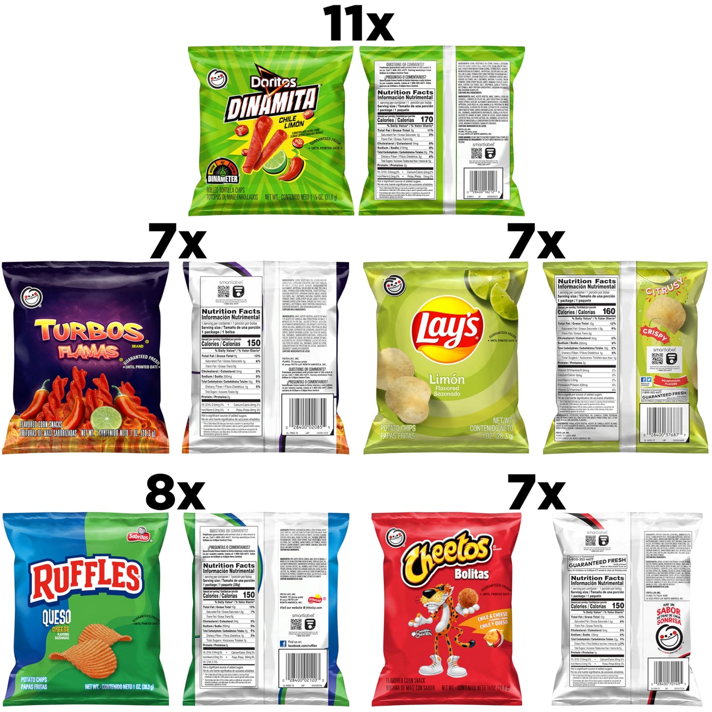 Frito-Lay Doritos & Cheetos Mix (40 Count) Variety Pack
