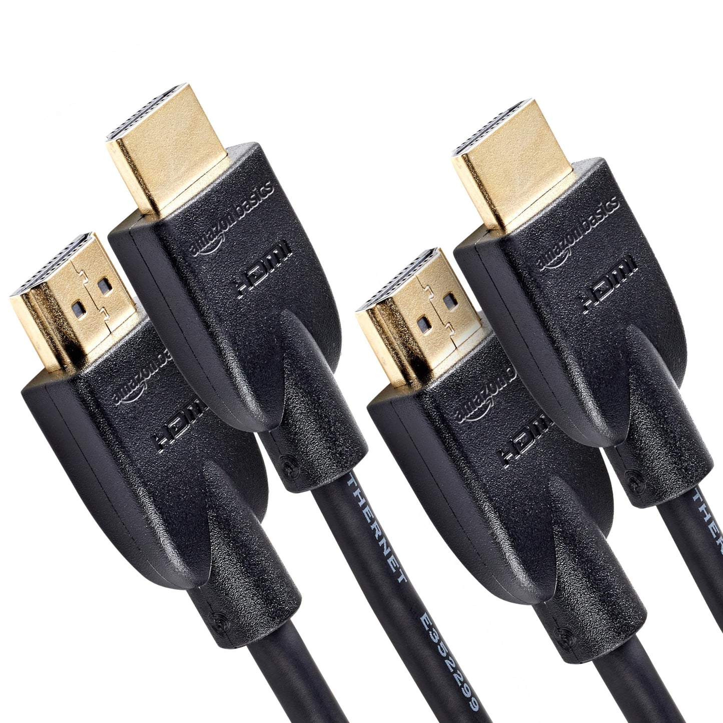 Amazon Basics HDMI Cable, 6ft, 4K@60Hz, High-Speed 4K HDMI 2.0 Cord with Ethernet, 18Gbps, 2160p, 48 bit, Compatible with TV/PS5/Xbox/Roku/Blu-ray, Black
