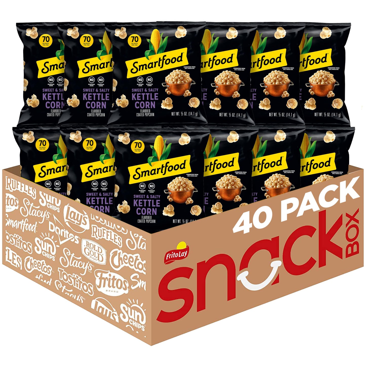 Smartfood Popcorn, White Cheddar, 1 Ounce (Pack of 64)