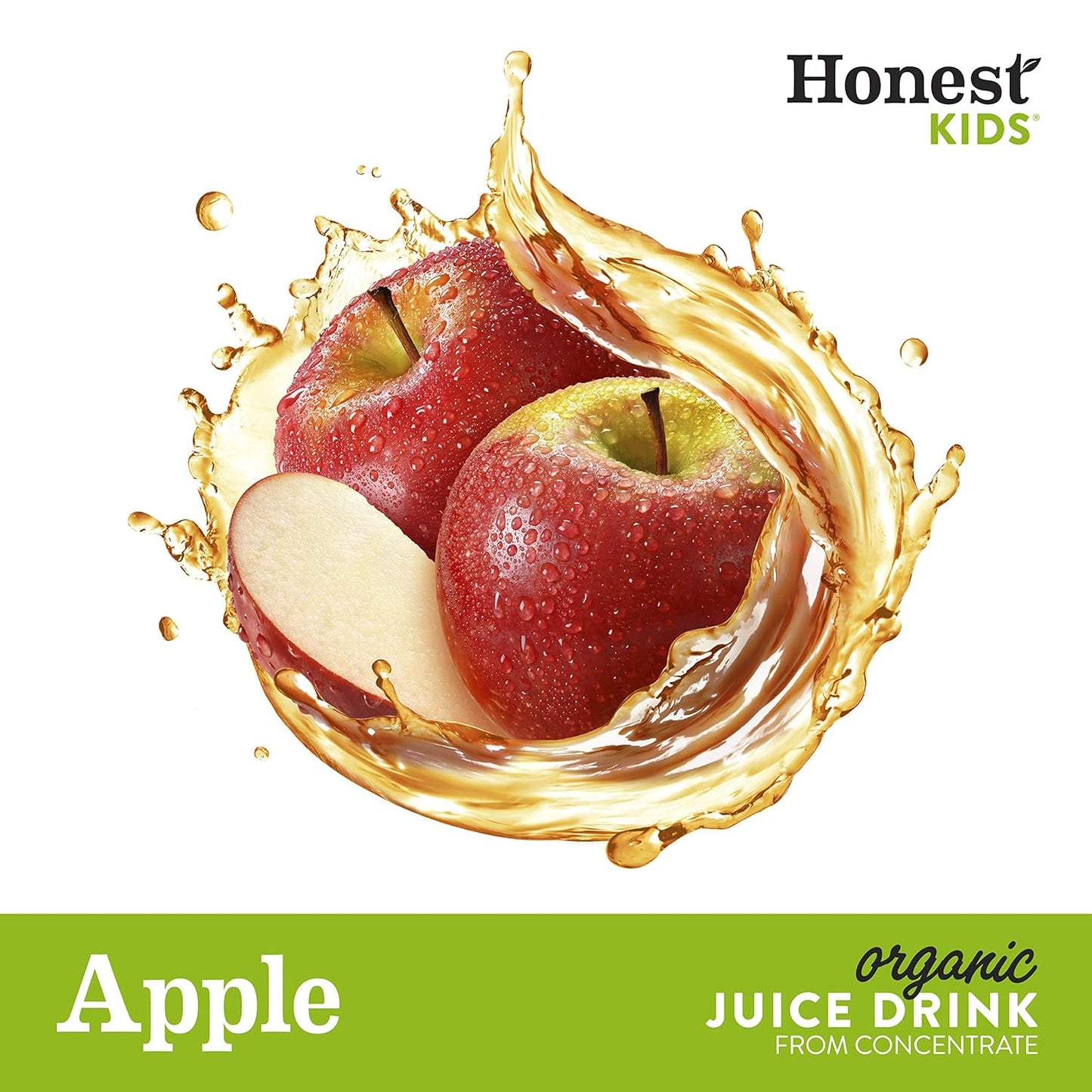 Honest Kids Organic Juice Drink, Appley Ever After, 6.75 fl oz Juice Box, Pack of 40