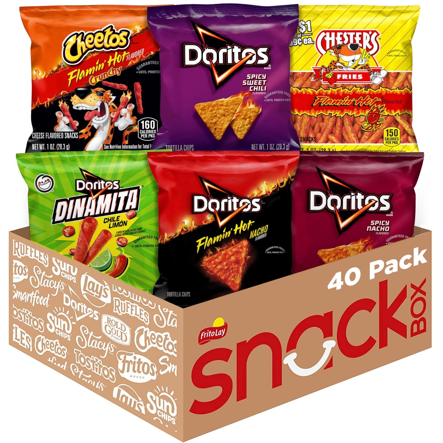 Frito-Lay Doritos & Cheetos Mix (40 Count) Variety Pack