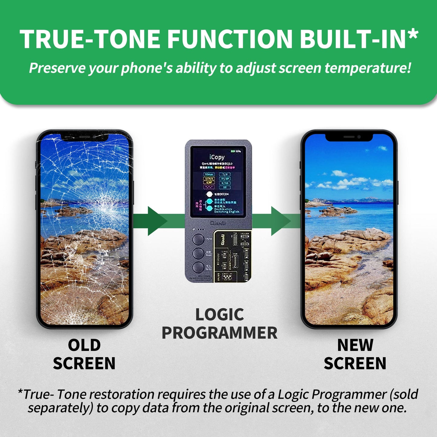 Compatible with iPhone XR Premium LCD Screen Replacement 6.1 inch (Model A1984, A2105, A2106, A2108) High Resolution Display digitizer Assembly Touch Screen