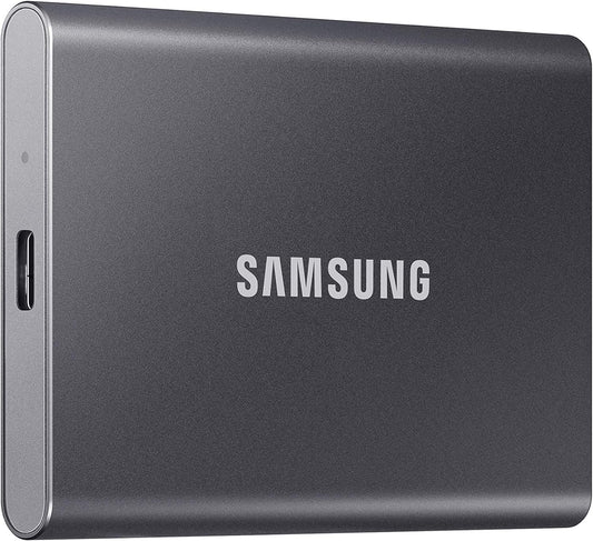 Samsung T7 Portable SSD 2TB Titan Gray, USB 3.2 Gen 2, Up to 1,050MB/s