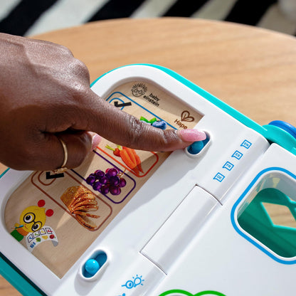 Baby Einstein + Hape Magic Touch Toy Cash Register Pretend to Check Out Toy, Real Sounds and Music, Ages 1, 2, 3, 4+