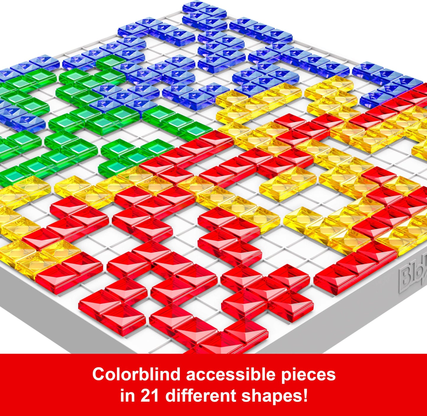 Mattel Games Blokus XL Board Games for Family Night, Brain Games for 2 to 4 Players, Oversized Board and Pieces (Amazon Exclusive)
