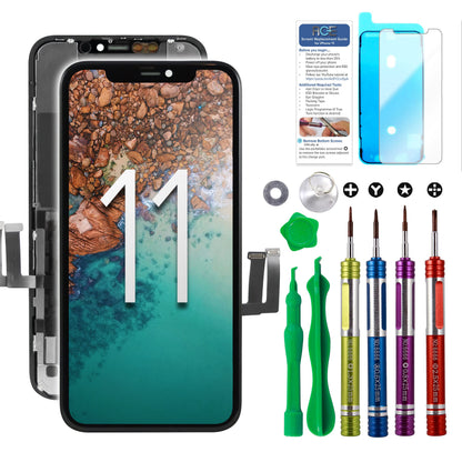 Compatible with iPhone XR Premium LCD Screen Replacement 6.1 inch (Model A1984, A2105, A2106, A2108) High Resolution Display digitizer Assembly Touch Screen