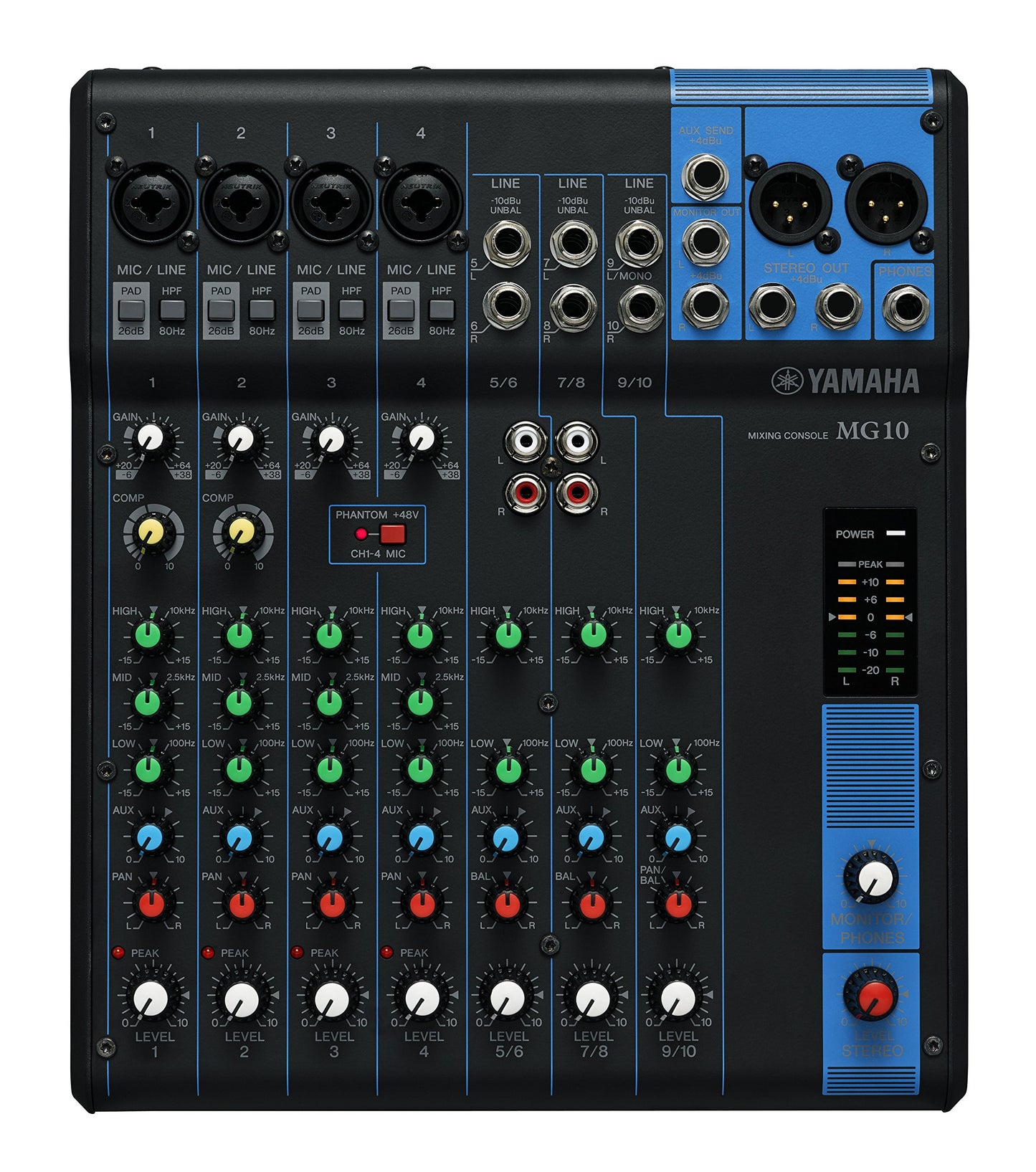 YAMAHA MG10XU 10-Input Stereo Mixer with Effects