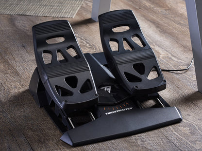 Thrustmaster TFRP Flight Rudder Pedals – Realistic Flight Simulator Controls with Sliding Rail System for Smooth Precision - Compatible with PS5, Xbox Series X|S & PC