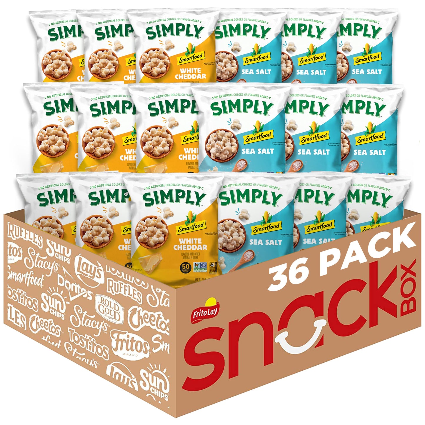 Smartfood Popcorn, White Cheddar, 1 Ounce (Pack of 64)