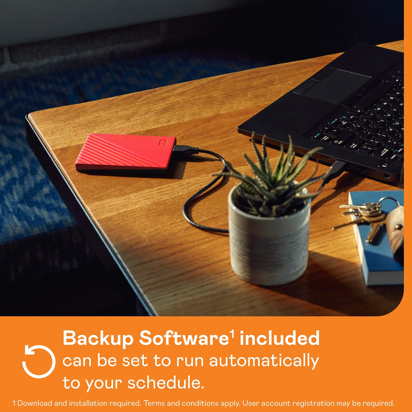 WD 5TB My Passport, Portable External Hard Drive, Black, backup software with defense against ransomware, and password protection, USB 3.1/USB 3.0 compatible - WDBPKJ0050BBK-WESN