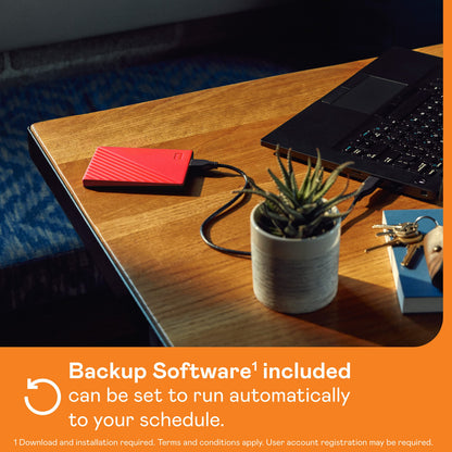 WD 5TB My Passport, Portable External Hard Drive, Black, backup software with defense against ransomware, and password protection, USB 3.1/USB 3.0 compatible - WDBPKJ0050BBK-WESN