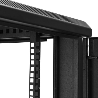 StarTech 18U Enterprise-Grade Server Rack Cabinet Kit, 19in Enclosed 4-Post Rack with Shelf and Cable Management, 29in (75cm) Mounting Depth, 992lb (450kg) Capacity