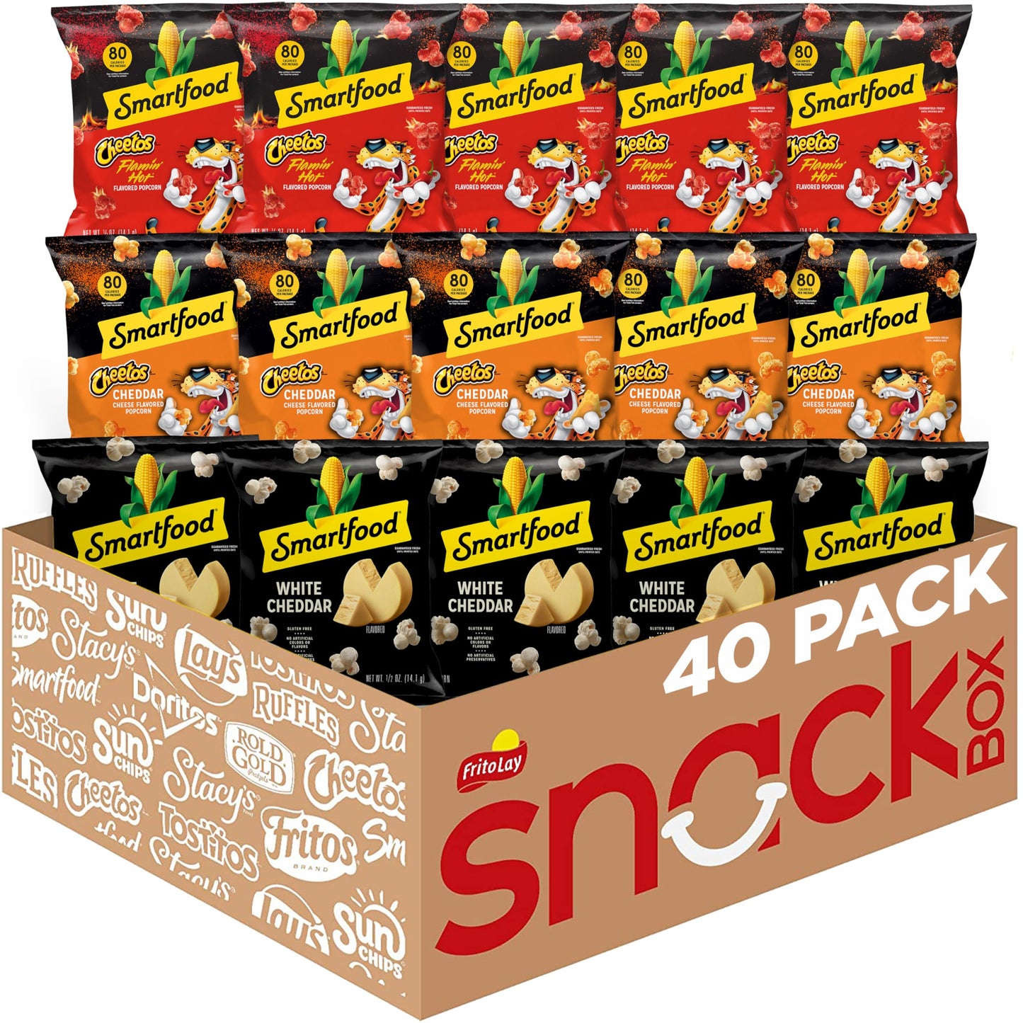 Smartfood Popcorn, White Cheddar, 1 Ounce (Pack of 64)