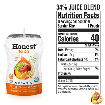 Honest Kids Variety Pack Organic Fruit Juice Drink, 675 fl oz, 32 Pack