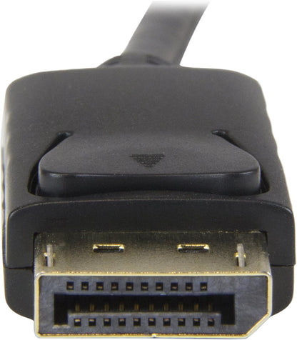 StarTech.com 6ft (2m) DisplayPort to HDMI Cable - 4K 30Hz - DisplayPort to HDMI Adapter Cable - DP 1.2 to HDMI Monitor Cable Converter - Latching DP Connector - Passive DP to HDMI Cord (DP2HDMM2MB)