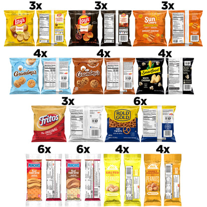 Frito-Lay Ultimate Snack Care Package, Favorites Mix, Variety Assortment of Chips, Cookies, Crackers & More, 40 Count
