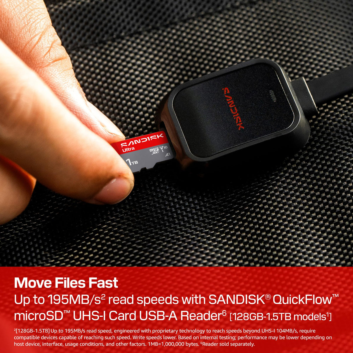 SANDISK 256GB Ultra microSD Card + Adapter, Up to 150MB/s Read Speeds