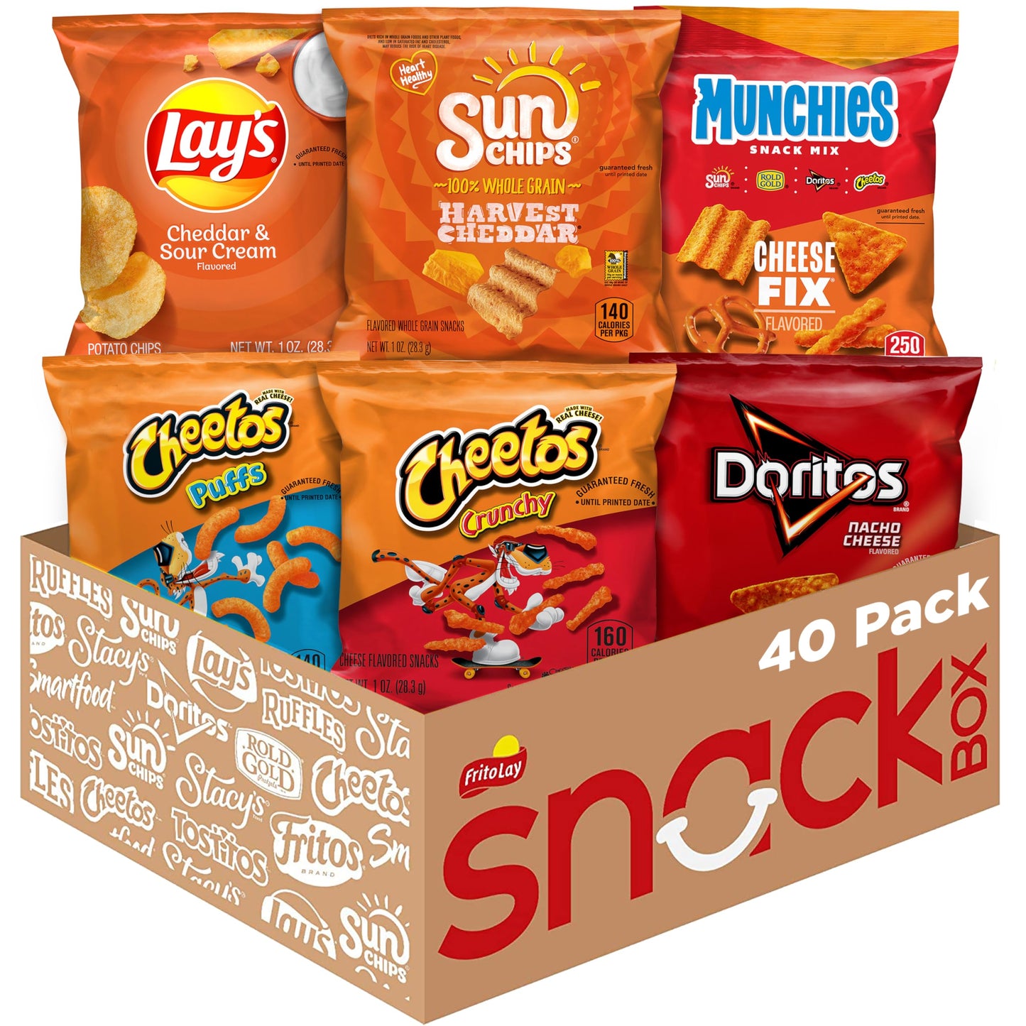 Frito-Lay Doritos & Cheetos Mix (40 Count) Variety Pack