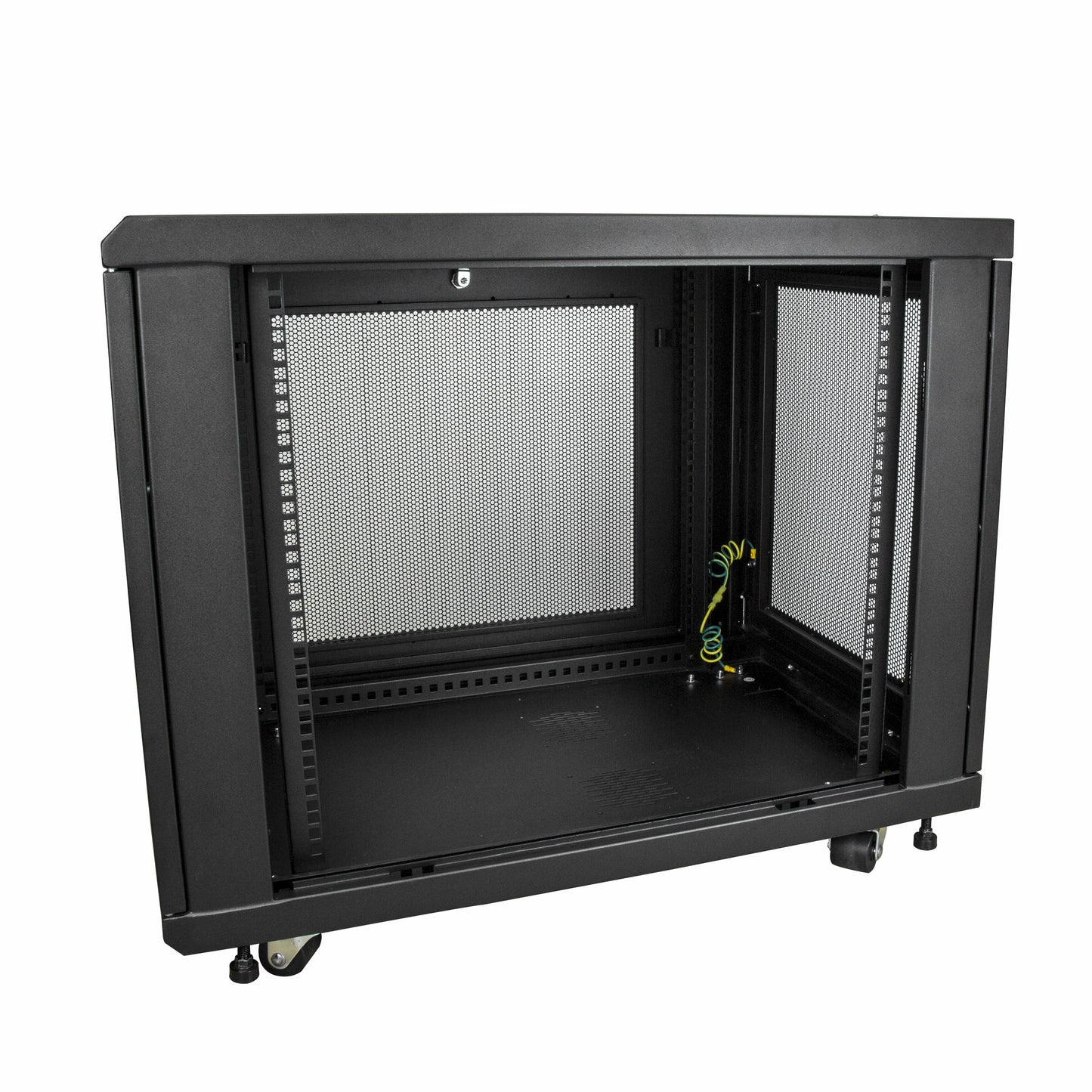 StarTech 18U Enterprise-Grade Server Rack Cabinet Kit, 19in Enclosed 4-Post Rack with Shelf and Cable Management, 29in (75cm) Mounting Depth, 992lb (450kg) Capacity
