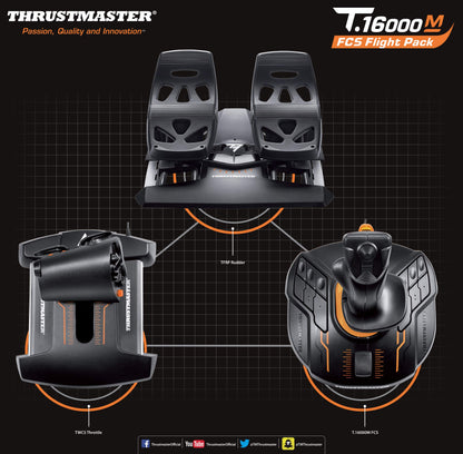 Thrustmaster T16000M FCS HOTAS (Compatible with PC)